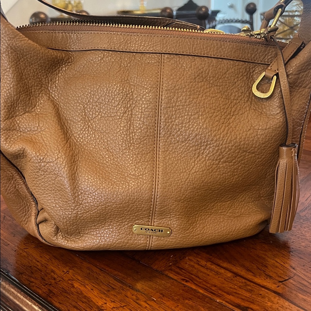 Coach Brown Leather Shoulder Bag - Picture 2 of 8